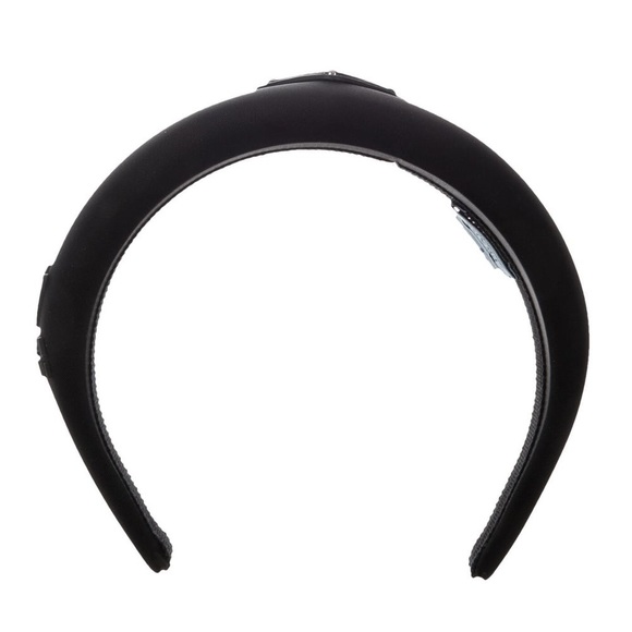 Prada: Re-Nylon Logo 2021 Black Oversized Puffy Headband (NWT) - Picture 11 of 16